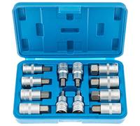 Satra S-SH1212 Jeu de douilles hexagonales 5-22 mm pour vis inbus