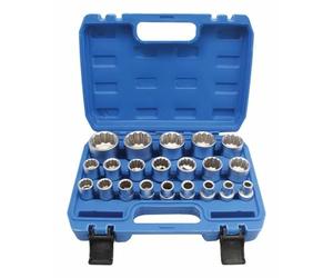 Satra XZN Jeu de douilles 12 pans 8-36 mm Entraînement 1/2" avec coffret en plastique