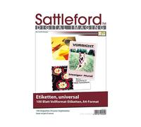 Sattleford 100 feuilles A4 autocollantes