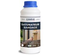 Saturateur Bardage - Codeve Bois - 1L - Intérieur/extérieur - Pour La Protection D'un Bardage En Pin, Sapin, épicéa Ou Mélèze.