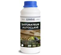 Saturateur Bois Autoclave - Codeve Bois - 1L - Intérieur/extérieur - Pour Compléter La Protection D'un Bois Déjà Imprégné En Autoclave.