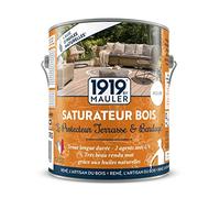 Saturateur bois aux huiles naturelles 2,5L Teck 1919 BY MAULER | Imperméabilise le bois, protection UV - A base d'huiles ultra pénétrantes - Manufacture Mauler depuis 1919