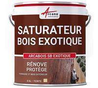 Saturateur Bois Exotique Hydrofuge Terrasse 2.5 L Naturel - Incolore | Hydrofuge Terrasses et Bois Exotiques, Nourrit en Profondeur, Incolore ou Teinté, Protège des Uv - Arcane Industries