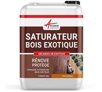Saturateur Bois Exotique Hydrofuge Terrasse 20 L Pin D'Oregon | Hydrofuge Terrasses et Bois Exotiques, Nourrit en Profondeur, Incolore ou Teinté, Protège des Uv - Arcane Industries