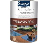 Saturateur Haute Protection Terrasses Bois Incolore STARWAX 5L