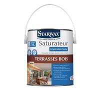 STARWAX - Saturateur Haute Protection - pour Terrasses et Bois Extérieurs Incolore - Protège - Nourrit en Profondeur - Empêche Le Dessèchement - Fabriqué en France - 2,5L - 1l = 10 à 12m²