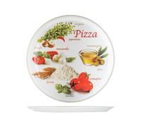Saturnia 4 Assiettes À Pizza Pizzafoods Porcelaine Décorations Assorties 33 Cm
