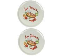 Saturnia Lot de 2 assiettes à pizza avec décor, La Pizza Ø 31 cm