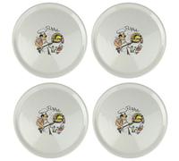 Saturnia Lot de 4 assiettes à pizza avec décor Ø 31 cm