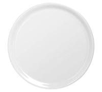 SATURNIA Naples Lot de Assiettes à Pizza, Porcelaine, Blanc, 6 unités
