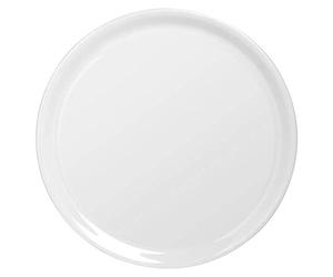 SATURNIA Naples Lot de Assiettes à Pizza, Porcelaine, Blanc, 6 unités