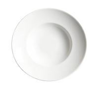 Saturnia Porcelaine Fine 4001238 - Lot de 1 Assiettes Creuses, Porcelaine, Lavable au Lave-Vaisselle, Ø 23 cm, Couleur Blanc