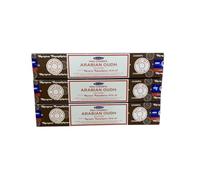 Satya Arabian Oudh Lot de 3 paquets de 20 bâtons d'encens Parfum boisé luxueux pour la concentration et la connexion spirituelle
