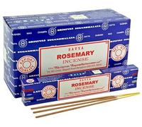 Satya Bâtons d'encens ROSEMARY de qualité d'exportation de 180 g | 12 paquets de 15 g