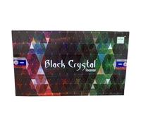 Satya Black Crystal Lot de 240 bâtons d'encens en cristal noir - Parfum mystique et ancré pour la protection (12 x 20)