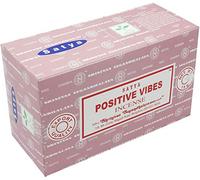 Satya Boîte de 12 paquets de 15 g de bâtons d'encens Positive Vibes