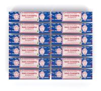 Satya Nag Champa Agarbatti Lot de 12 paquets d'encens roulés à la main en Inde 15 g