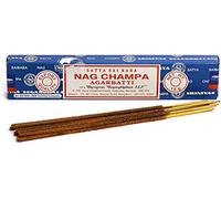 Satya Sai Baba Agarbatti Lot de 3 boîtes de bâtonnets d'encens Parfum Nag Champa