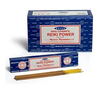 Satya Nag Champa Lot de 12 bâtonnets d’encens 15 g, REIKI POWER