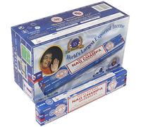 Satya Nag Champa Lot de 12 bâtons d'encens parfumés Aggarbatti Parfum de Maison Aromathérapie 15 g x 12 (180 g)