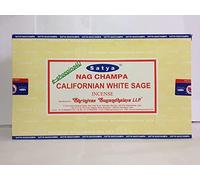Satya Nag Champa Lot de 3 boîtes de bâtonnets d'encens Sauge blanche californienne