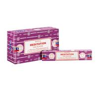Satya – Bâtonnets d'encens Nag Champa Meditation – Lot de 12 packs