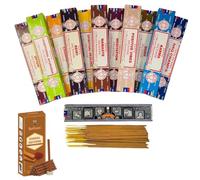Satya Nag Champa Superhit Namaste, Reiki, méditation, opium, positive vibes, karma, ayurveda traditionnel, guérison spirituelle, champa, oodh, 15 g x 12 paquets de 15 g