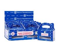 Satya Sai Baba Nag Champa Lot de 12 boîtes d'encens naturels avec 120 cônes - Idéal pour la prière, la méditation et la détente