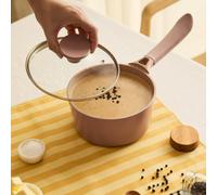 SAUCEPAN STUDIO - Casserole En Aluminium Moulé Avec Revêtement En Céramique Moka