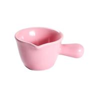 Saucière Mini pichet à café et lait avec poignée en céramique multicolore bec verseur(Pink)