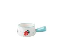 Saucière Mini pichet à café et lait avec poignée, pot sauce en céramique bouche pointue(Blue)