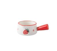 Saucière Mini pichet à café et lait avec poignée, pot sauce en céramique bouche pointue(Red)