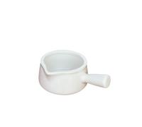 Saucière Mini pot à lait en céramique avec poignée, blanc, multi-usages, for sauces et café