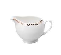Saucière Pichet à café et lait en céramique bord doré avec poignée bec verseur, saucière de 250 ml