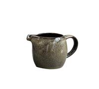Saucière Pichet à lait créatif en céramique avec poignée multicolore, for la maison, le restaurant, pot d'assaisonnement, saucière, 80 ml(Grigio)