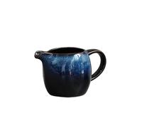 Saucière Pichet à lait créatif en céramique avec poignée multicolore, for la maison, le restaurant, pot d'assaisonnement, saucière, 80 ml(Blue)