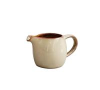 Saucière Pichet à lait créatif en céramique avec poignée multicolore, for la maison, le restaurant, pot d'assaisonnement, saucière, 80 ml(Bruin)