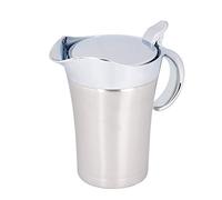 Saucière Thermique en Acier Inoxydable 304, Pichet de Service avec Couvercle à Double Paroi(Large 750ml)
