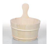 SAUFLEX Seau en pin, 4L avec insert en plastique