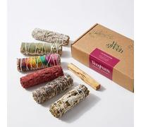 Sauges Blanches Purification à bruler & Palo Santo Stick│Coffret Sauge Blanche Salvia Apiana amérindienne│Encens Naturel méditation│ Bougie et Bois de rituels│ (7 Purifications)