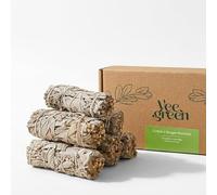 Sauges Blanches Purification à bruler & Palo Santo Stick│Coffret Sauge Blanche Salvia Apiana amérindienne│Encens Naturel méditation│ Bougie et Bois de rituels│ (6 Sauges Blanches)