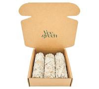 Sauges Blanches Purification à bruler & Palo Santo Stick│Coffret Sauge Blanche Salvia Apiana amérindienne│Encens Naturel méditation│ Bougie et Bois de rituels│ (3 Sauges Blanches)
