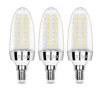 SAUGLAE Ampoules LED 15W, Équivalent 120W Ampoule Incandescente, 6000K Blanc Froid, 1700 Lm, Ampoules à E14 Petite Vis Edison, 3 Pièces