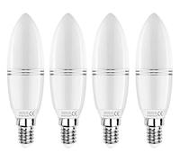 SAUGLAE LED Bougie Ampoules 12W, 100W Équivalent Ampoules à Incandescence, 4000K Blanc Neutre, Non Dimmable, 1380LM, E14 Petite Vis Edison, Lot de 4