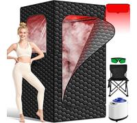 Sauna 160D – Cabine de sauna compacte en bois naturel, modèle unique
