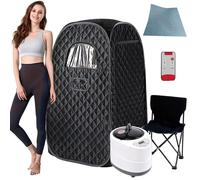 Sauna à vapeur pliable pour tout le corps, 1200 W, 3 litres, incluant un siège