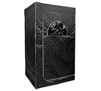 Sauna à Vapeur Portable Pliable Maison Isolante à Quatre Couches éPaissir Kit De Tente De Sauna Spa pour Une Personne Cabine De Pliage avec TéLéCommande