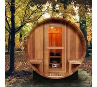 Sauna à vapeur traditionnel en bois de cèdre pour 4 à 5 personnes avec chauffage électrique et vapeur sèche pour une expérience de spa à la maison
