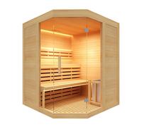 Sauna vapeur sense angulaire 3 places avec poêle 4.5kw -