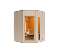 Sauna finlandais d'angle - 5/6 places - L180 x P180 x H210 cm - KOTKA